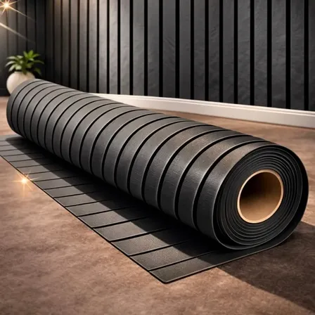 Papel de parede ripado preto madeira, lavável 3D